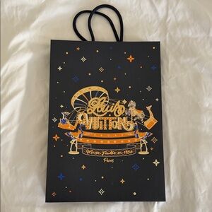 Louis Vuitton Black and Gold Graphic Bag